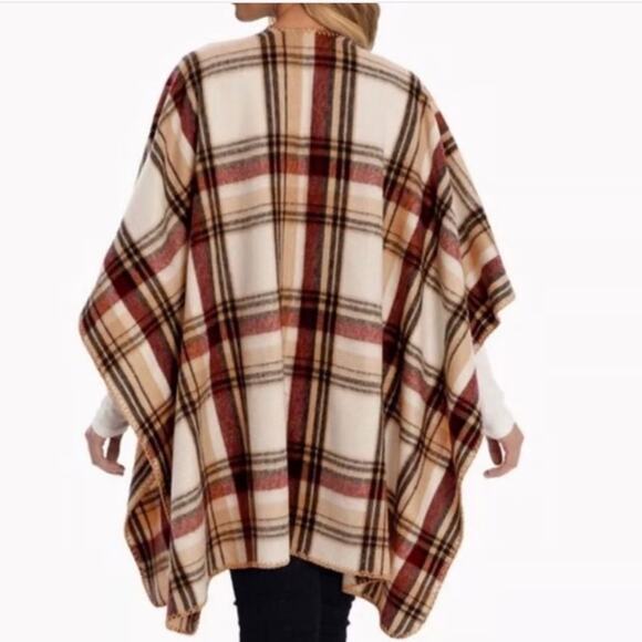 Woolrich Plaid Flannel Shawl/Wrap Scarf - One Size - Picture 2 of 7